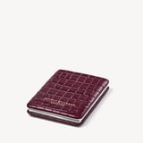 Handbag Mirror Deep Shine Garnet Small Croc
