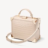 Trunk Soft Taupe Patent Croc