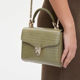 Midi Mayfair® Deep Shine Fern Small Croc