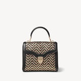 Midi Mayfair® Champagne, Green & Black Woven Leather