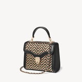 Midi Mayfair® Champagne, Green & Black Woven Leather