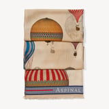 Merino & Silk Stole Neutral Up Up & Away