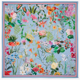 Aspinal Garden Silk Scarf Multi-Coloured Pure Silk