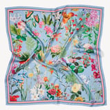 Aspinal Garden Silk Scarf Multi-Coloured Pure Silk