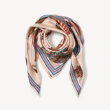Up Up & Away Silk Scarf Neutral Pure Silk