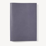A4 Refillable Luxury Journal Dusky Blue Pebble with Soft Suede Lining