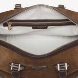 Hudson Midi Praline Suede & Chocolate Milled Pebble
