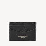Hudson Slim Credit Card Holder Black Milled Pebble