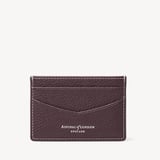 Hudson Slim Credit Card Holder Wine Milled Pebble