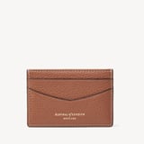 Hudson Slim Credit Card Holder Tan Milled Pebble