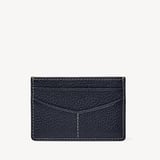 Hudson Slim Credit Card Holder Classic Navy Milled Pebble