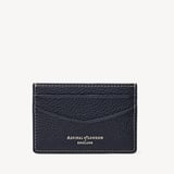Hudson Slim Credit Card Holder Classic Navy Milled Pebble