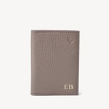 Double Fold Credit Card Holder Warm Grey Pebble