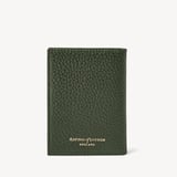 Double Fold Credit Card Holder Evergreen Pebble
