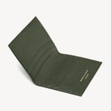 Double Fold Credit Card Holder Evergreen Pebble