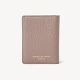 ID & Travel Card Case Soft Taupe Pebble