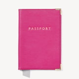 Passport Cover Penelope Pink Silk Lizard