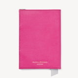 Passport Cover Penelope Pink Silk Lizard