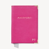 Passport Cover Penelope Pink Silk Lizard