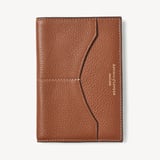 Hudson Passport Cover Tan Milled Pebble