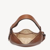 Soho Small Crescent Tan Milled Pebble