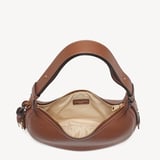 Soho Small Crescent Tan Milled Pebble
