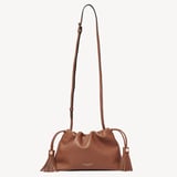 Soho Large Crossbody Pouch Tan Milled Pebble
