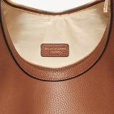 Soho Large Crescent Tan Milled Pebble