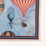 Up Up & Away Silk Scarf Dusky Blue Pure Silk