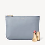 Large Ella Pouch Sky Blue Pebble