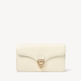 Mayfair®Clutch Ivory Patent Croc