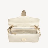 Mayfair®Clutch Ivory Patent Croc