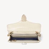 Mayfair®Clutch Ivory Patent Croc