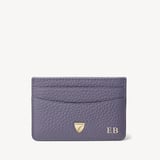 Slim Credit Card Holder Dusky Blue Pebble