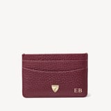 Slim Credit Card Holder Garnet Pebble
