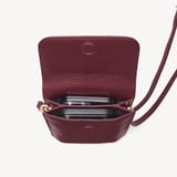 Duo Phone Crossbody Pouch Garnet Pebble