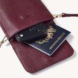 Duo Phone Crossbody Pouch Garnet Pebble
