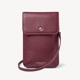 Duo Phone Crossbody Pouch Garnet Pebble