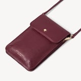 Duo Phone Crossbody Pouch Garnet Pebble
