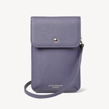 Duo Phone Crossbody Pouch Dusky Blue Pebble