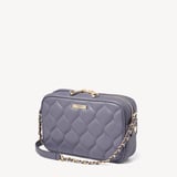 Alice Dusky Blue Quilted Nappa