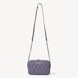Alice Dusky Blue Quilted Nappa