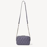 Alice Dusky Blue Quilted Nappa