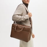 48 Hour Mount Street Travel Bag Tobacco Pebble