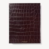 2027 A4 Day to Page Diary Deep Shine Amazon Brown Croc