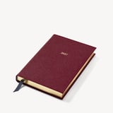 2027 A5 Day to Page Diary Garnet Pebble