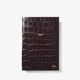 2027 A5 Day to Page Diary Deep Shine Amazon Brown Croc