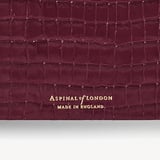 2027 A5 Week to View Diary Deep Shine Garnet Small Croc