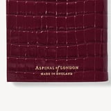 2027 Slim Pocket Diary Deep Shine Garnet Small Croc