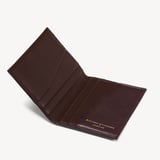 Heritage Double Fold Credit Card Holder Conker Pebble